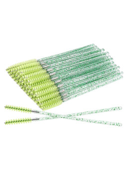Goupillons embout fin - vert pailleté - par 50