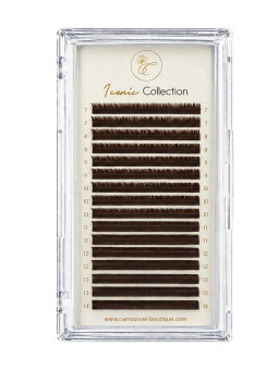 Volume russe marron gamme iconic - LD 0.07 - mix - 7 au 14mm